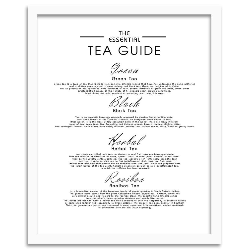 Glezna baltā rāmī - A Guide To Tea  Home Trends DECO