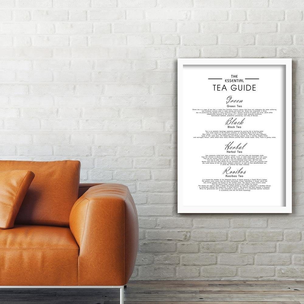 Glezna baltā rāmī - A Guide To Tea  Home Trends DECO