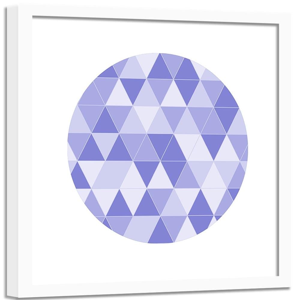 Glezna baltā rāmī - Abstract Circle 7  Home Trends DECO
