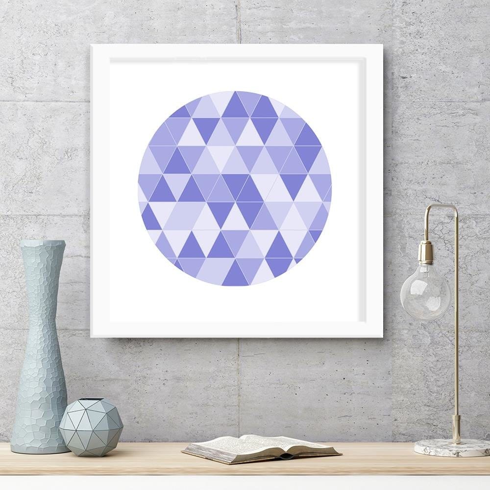 Glezna baltā rāmī - Abstract Circle 7  Home Trends DECO