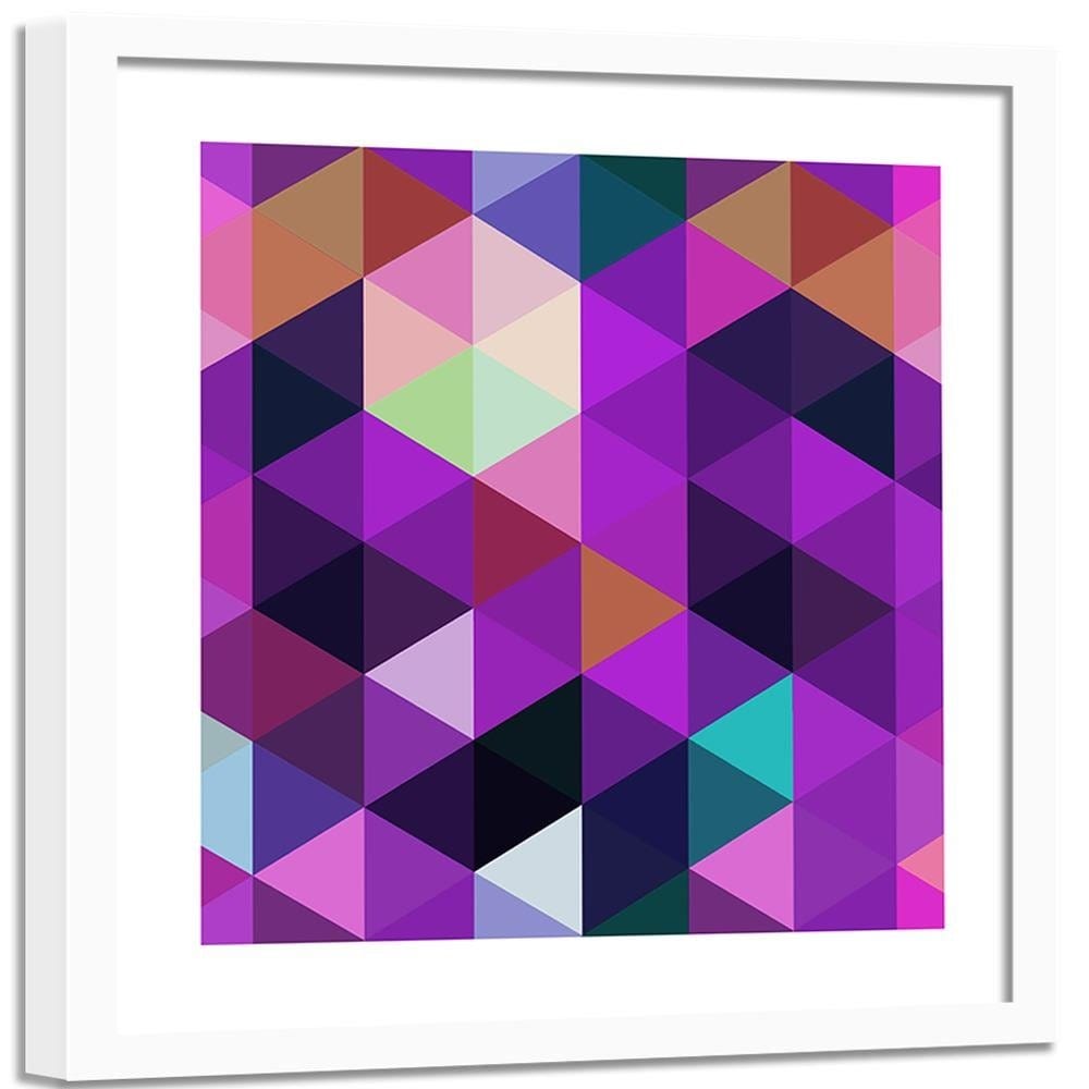 Glezna baltā rāmī - Abstract Design 4  Home Trends DECO