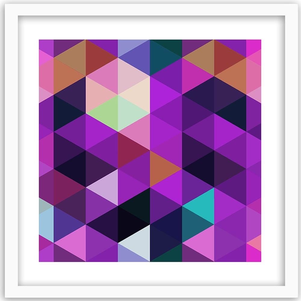 Glezna baltā rāmī - Abstract Design 4  Home Trends DECO