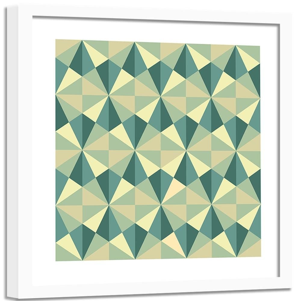 Glezna baltā rāmī - Abstract Forms 1  Home Trends DECO