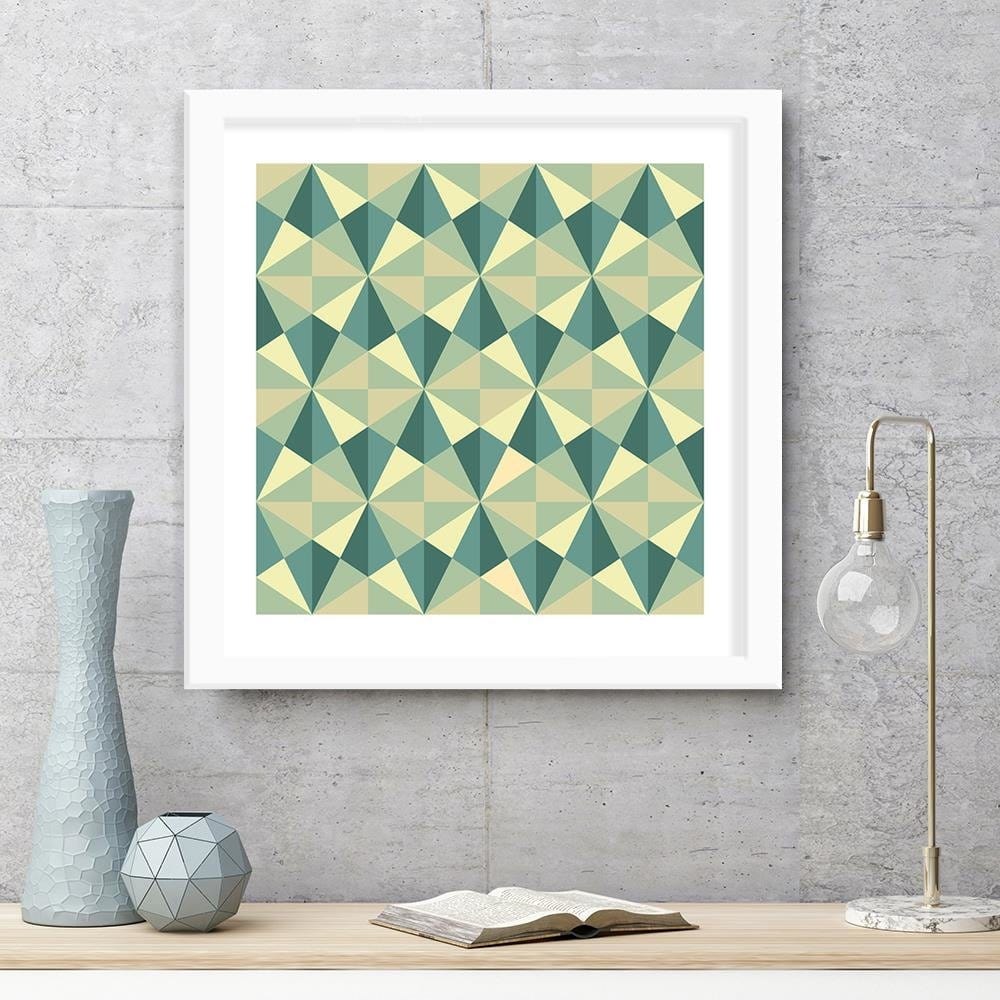 Glezna baltā rāmī - Abstract Forms 1  Home Trends DECO