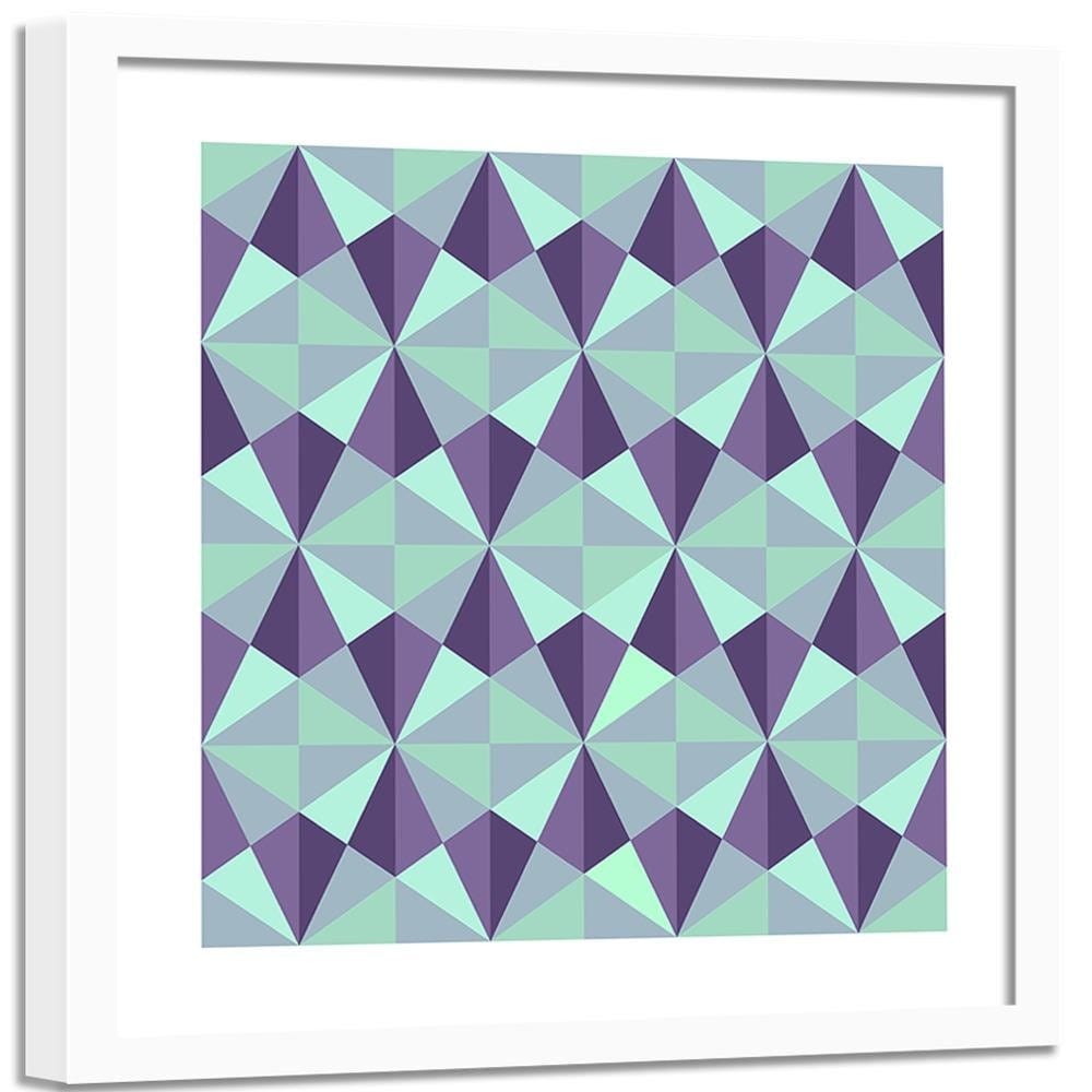 Glezna baltā rāmī - Abstract Forms 3  Home Trends DECO