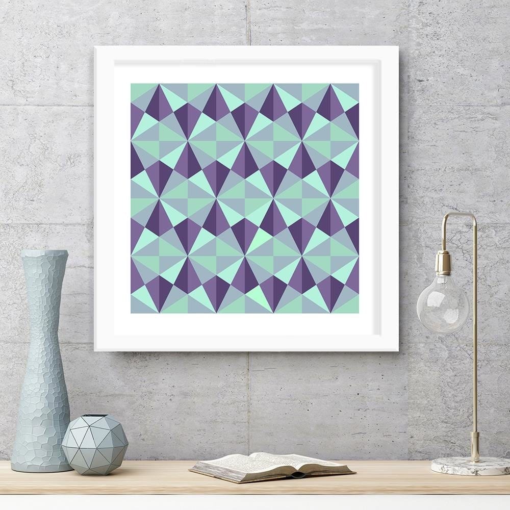 Glezna baltā rāmī - Abstract Forms 3  Home Trends DECO