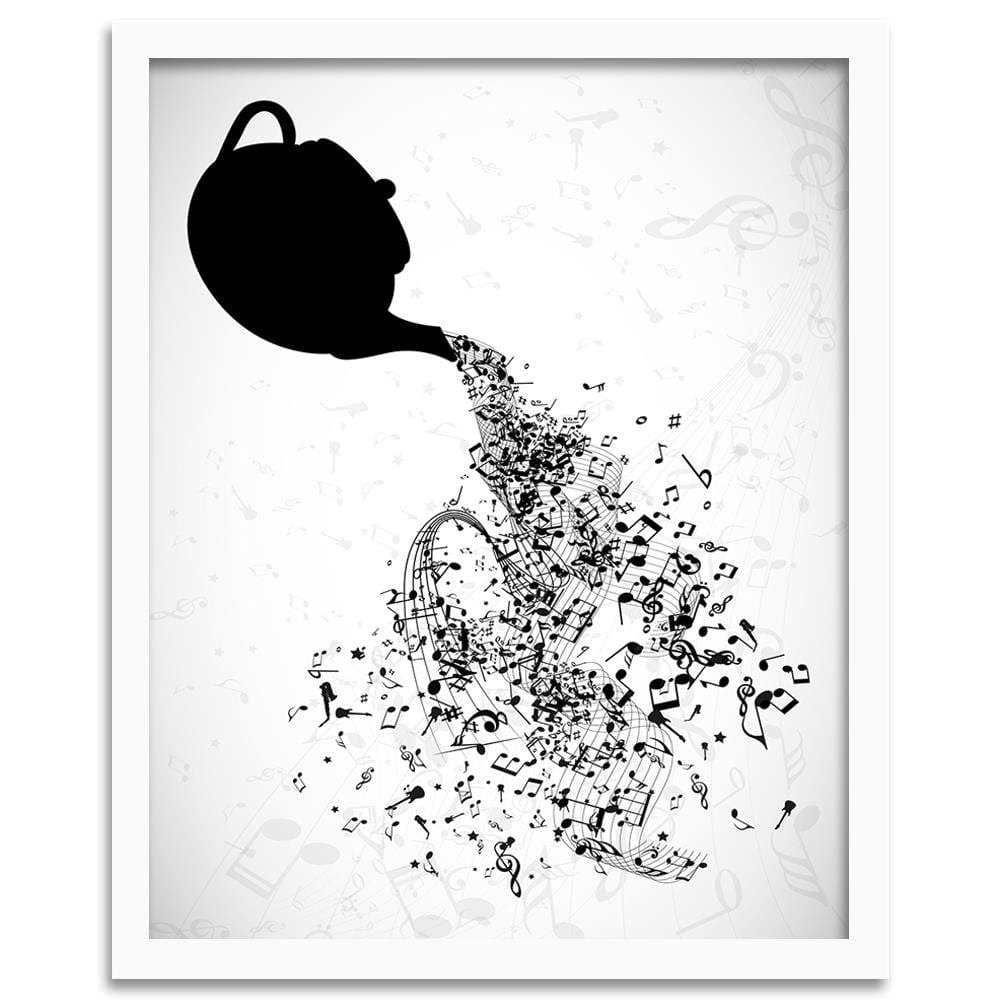 Glezna baltā rāmī - Abstract Image Black And White  Home Trends DECO