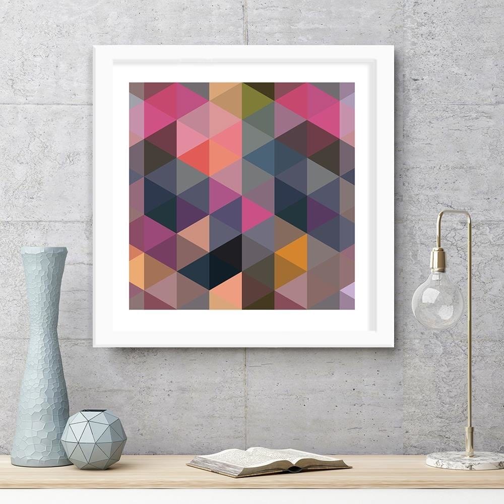 Glezna baltā rāmī - Abstract Pattern 1  Home Trends DECO