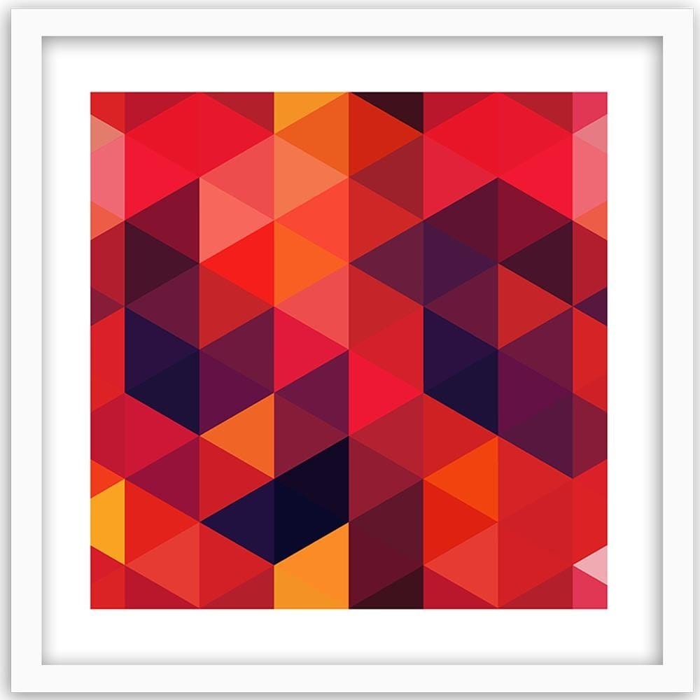 Glezna baltā rāmī - Abstract Pattern 2  Home Trends DECO