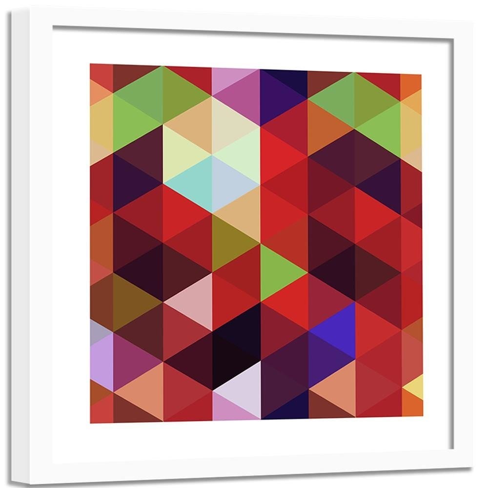Glezna baltā rāmī - Abstract Pattern 3  Home Trends DECO