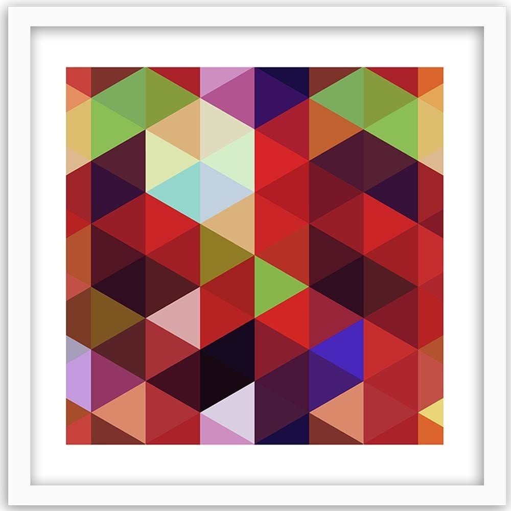 Glezna baltā rāmī - Abstract Pattern 3  Home Trends DECO