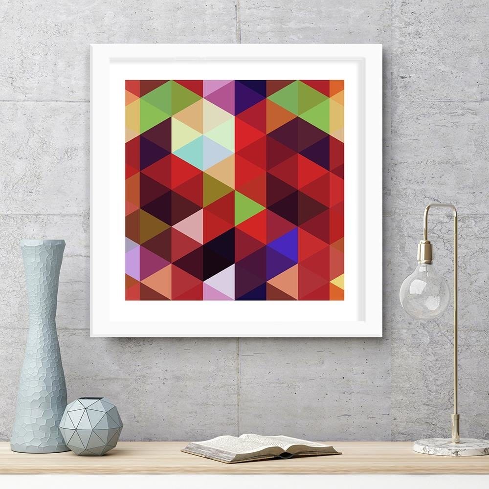 Glezna baltā rāmī - Abstract Pattern 3  Home Trends DECO