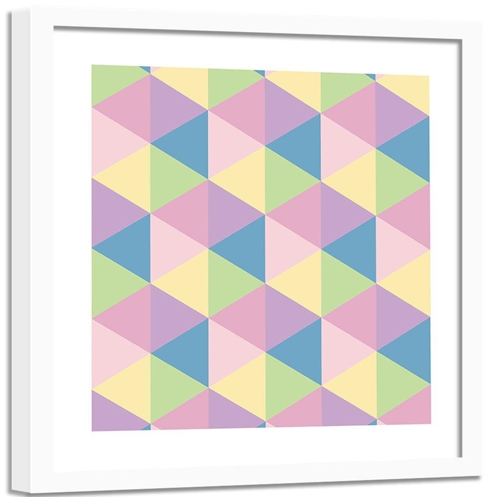 Glezna baltā rāmī - Abstract Pattern 5  Home Trends DECO