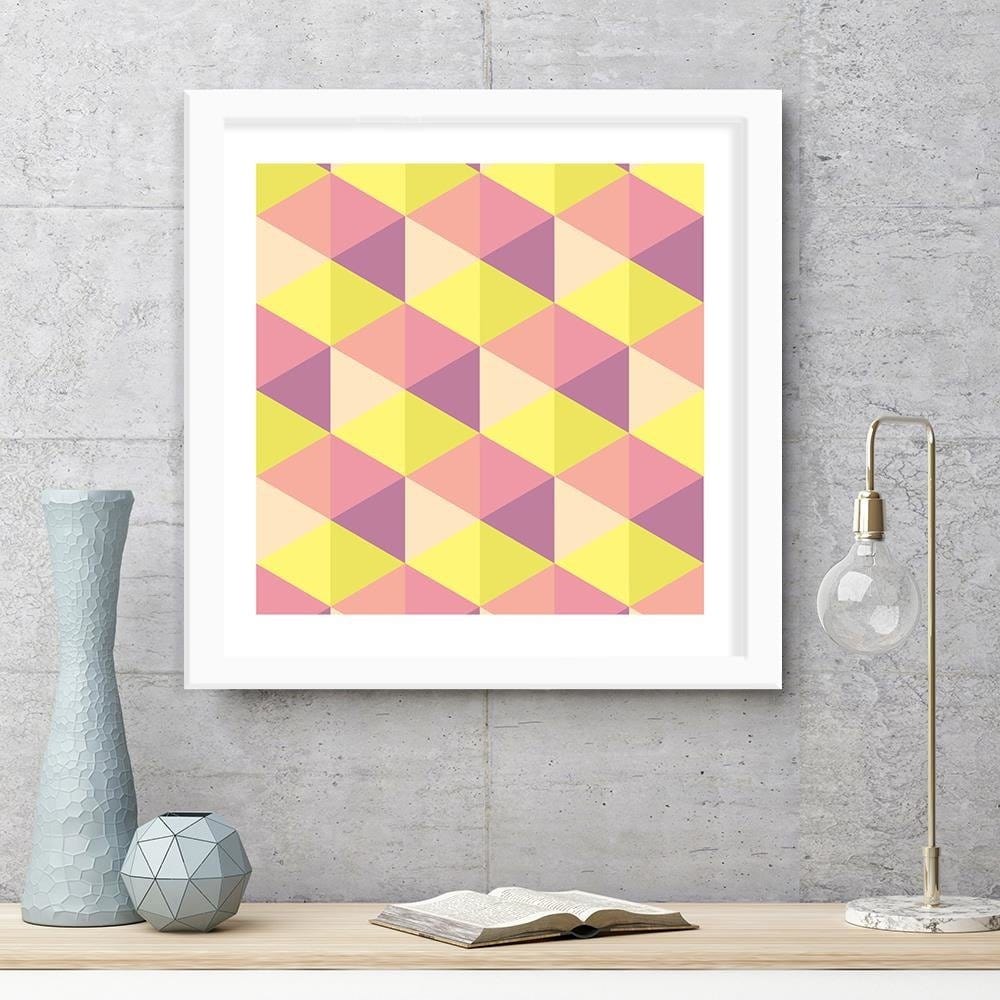 Glezna baltā rāmī - Abstract Pattern 6  Home Trends DECO