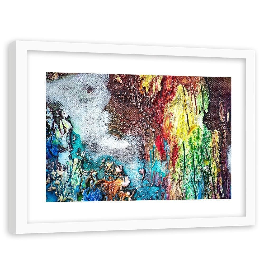 Glezna baltā rāmī - Abstraction In Color  Home Trends DECO