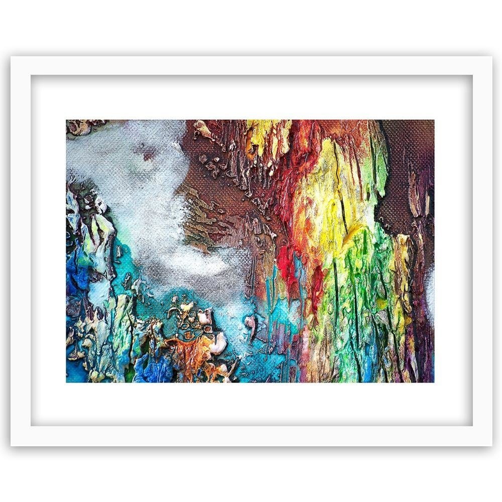 Glezna baltā rāmī - Abstraction In Color  Home Trends DECO