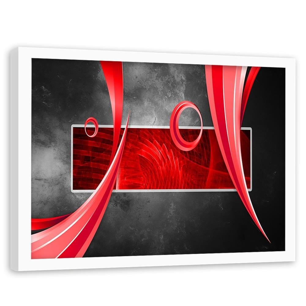 Glezna baltā rāmī - Abstraction Shapes  Home Trends DECO