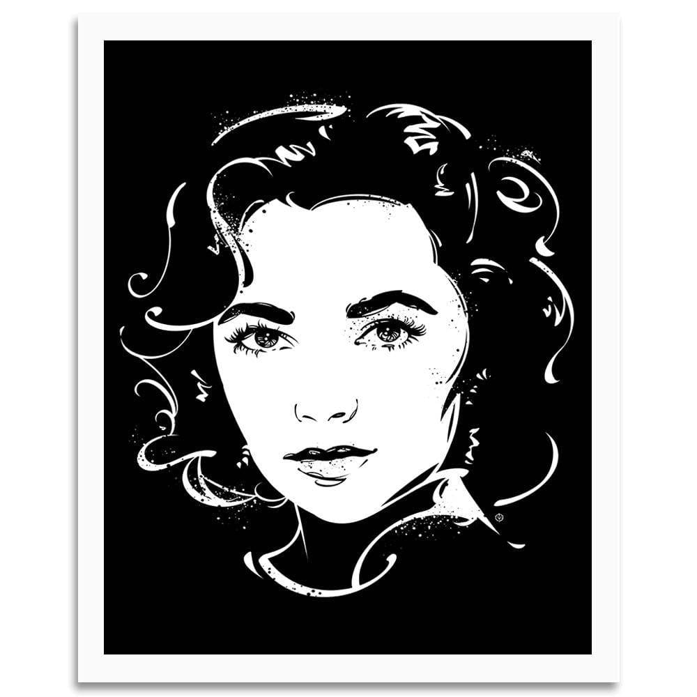 Glezna baltā rāmī - Actress Image Black And White  Home Trends DECO