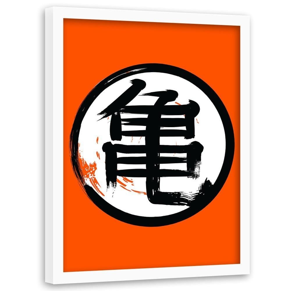 Glezna baltā rāmī - Anime Morife Orange  Home Trends DECO
