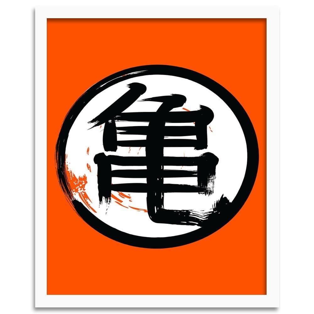 Glezna baltā rāmī - Anime Morife Orange  Home Trends DECO