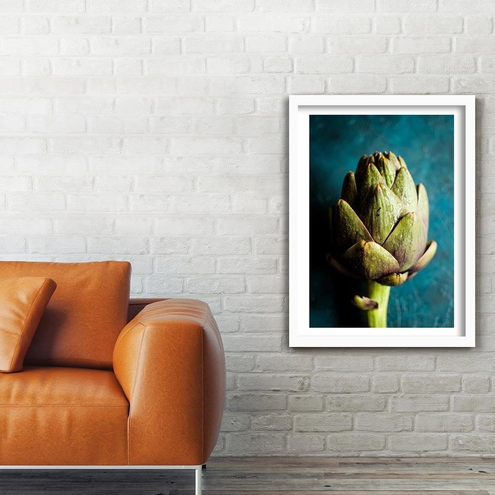 Glezna baltā rāmī - Artichoke  Home Trends DECO