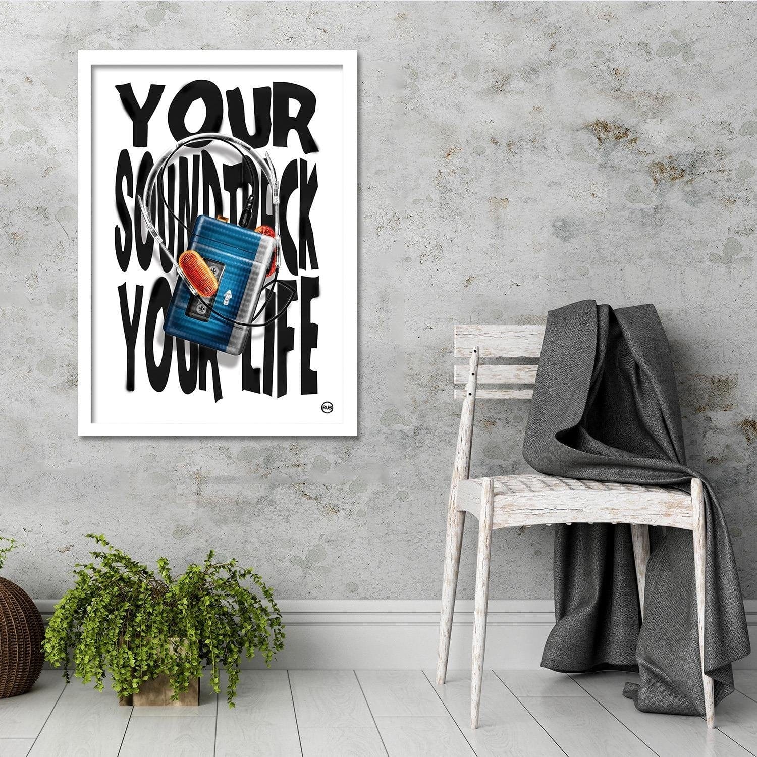 Glezna baltā rāmī - Artwork  Home Trends DECO