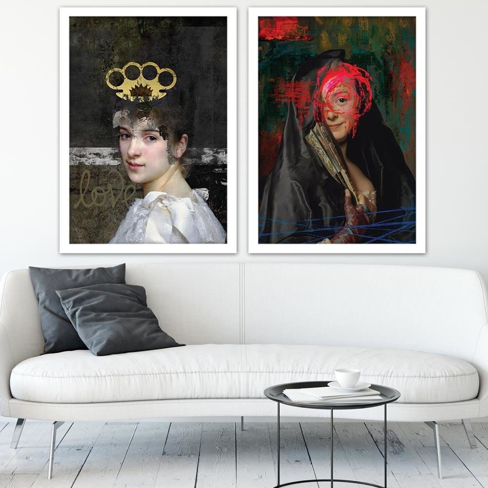 Glezna baltā rāmī - Artwork  Home Trends DECO