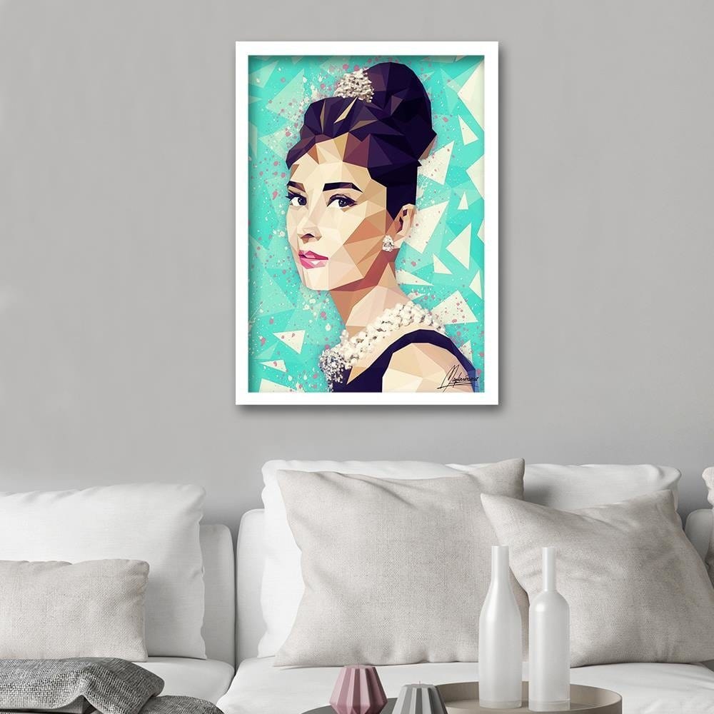 Glezna baltā rāmī - Audrey  Home Trends DECO