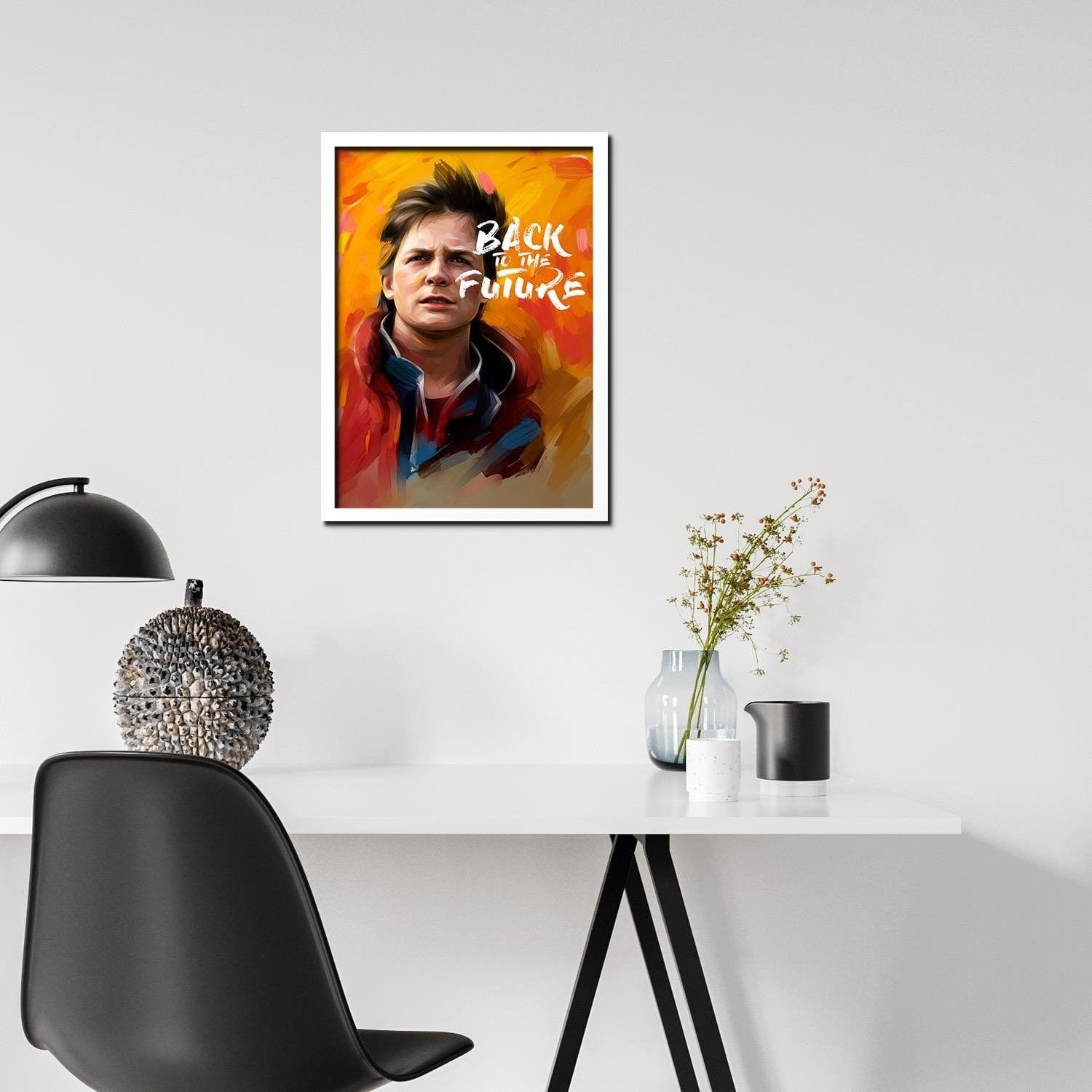Glezna baltā rāmī - Back To The Future 2  Home Trends DECO