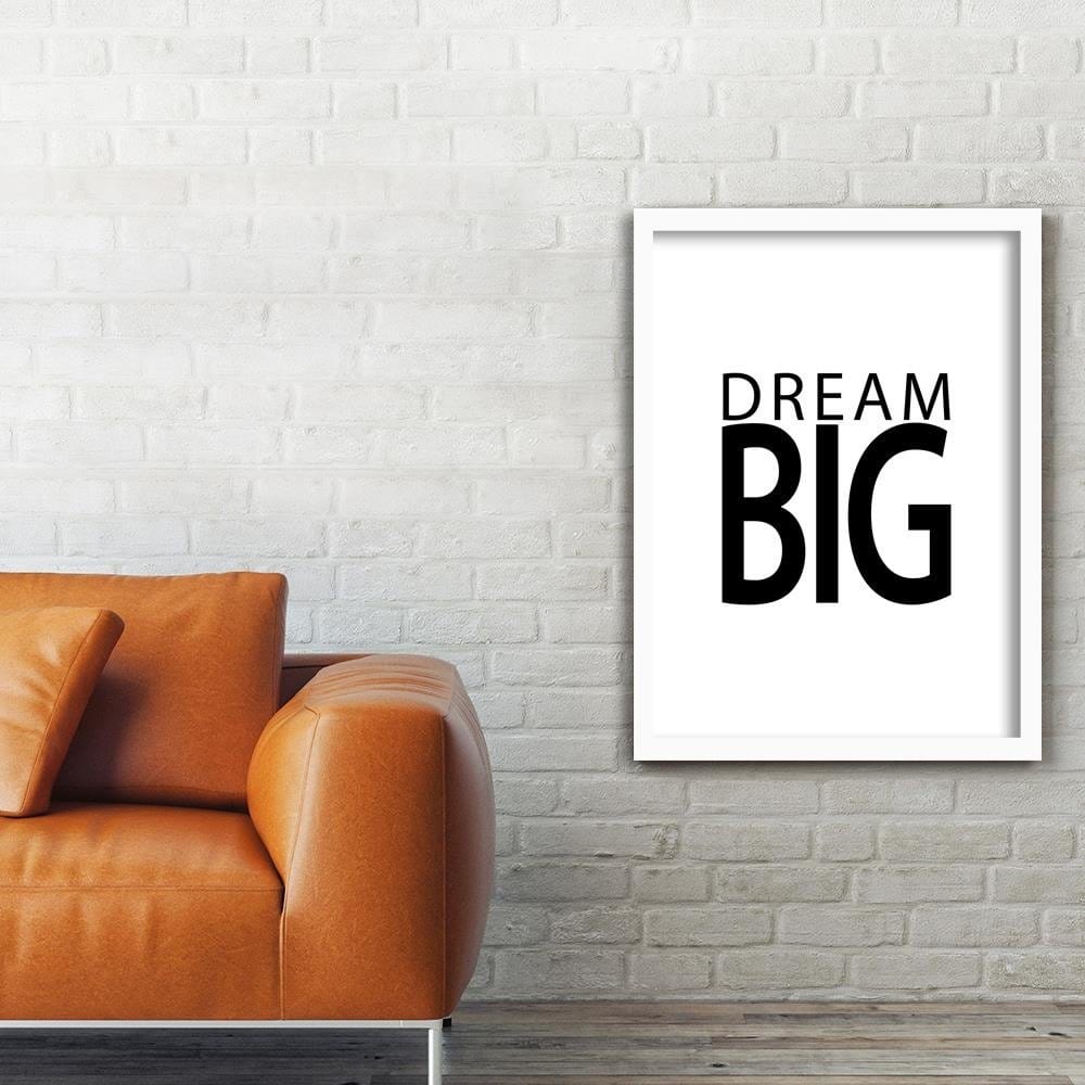 Glezna baltā rāmī - Big Dreams  Home Trends DECO