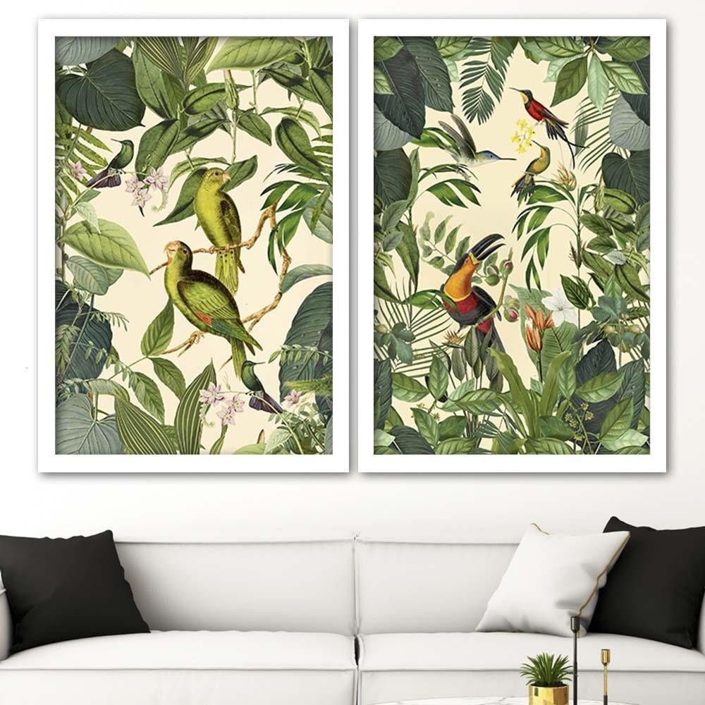 Glezna baltā rāmī - Bird Heaven  Home Trends DECO