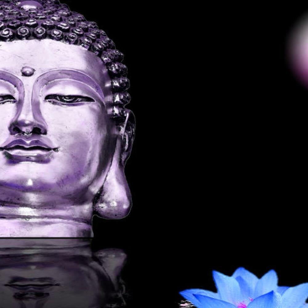 Glezna baltā rāmī - Buddha At Sunset  Home Trends DECO