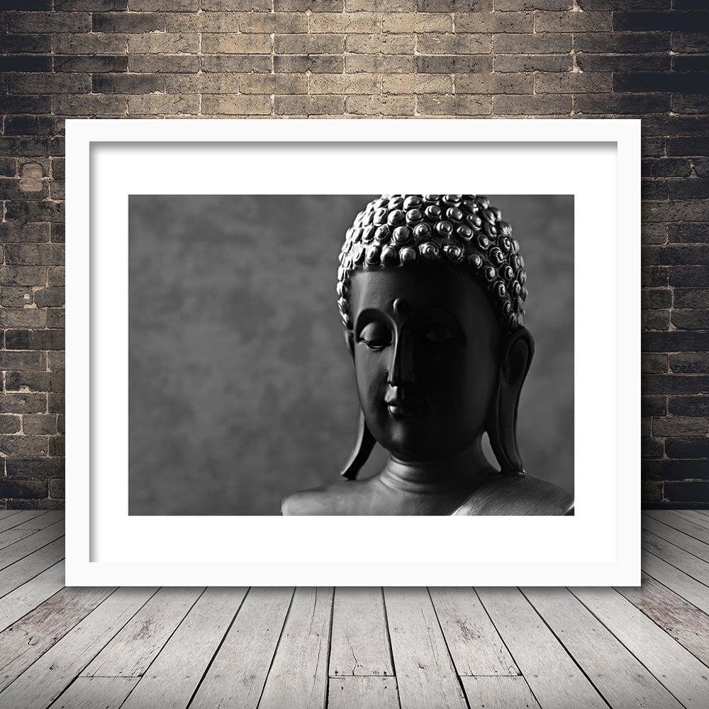 Glezna baltā rāmī - Buddha Figure  Home Trends DECO