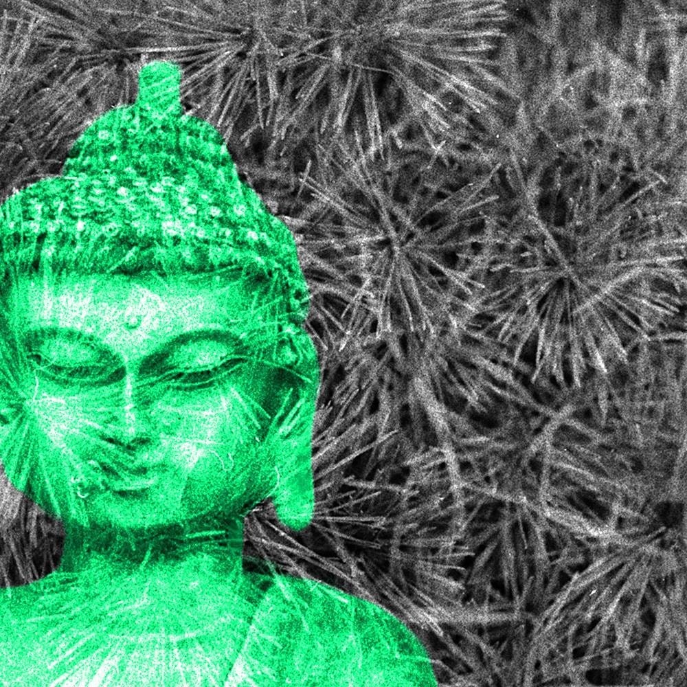 Glezna baltā rāmī - Buddha Sculpture  Home Trends DECO