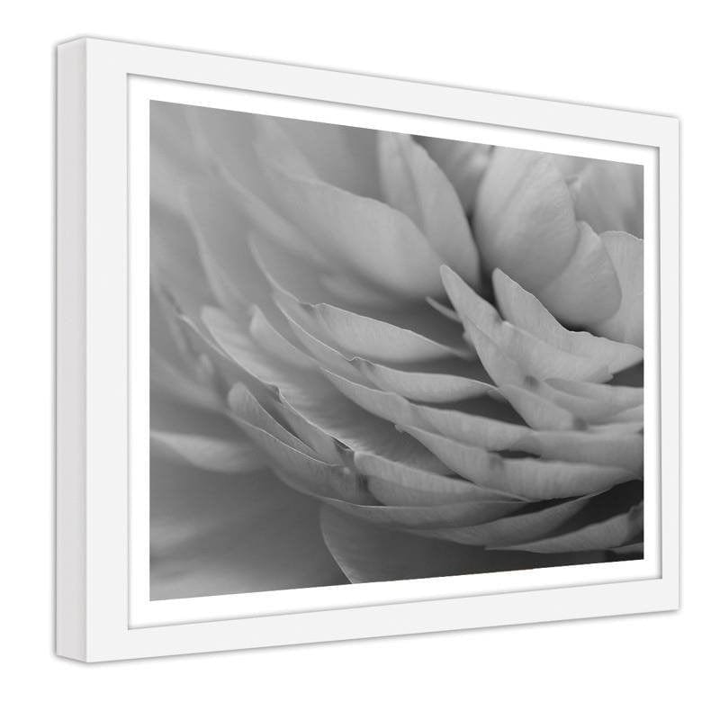 Glezna baltā rāmī - Buttercup flower petals  Home Trends DECO