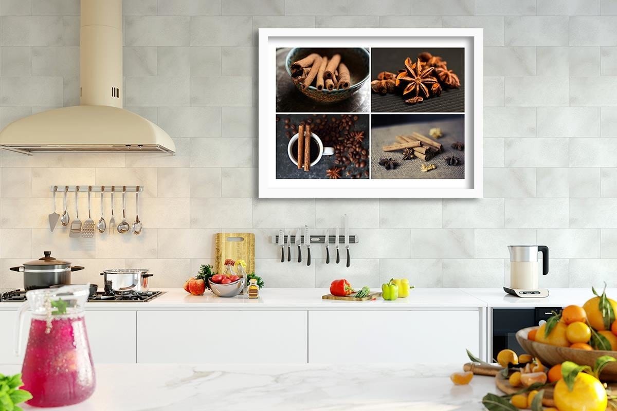 Glezna baltā rāmī - Cinnamon For Decoration  Home Trends DECO