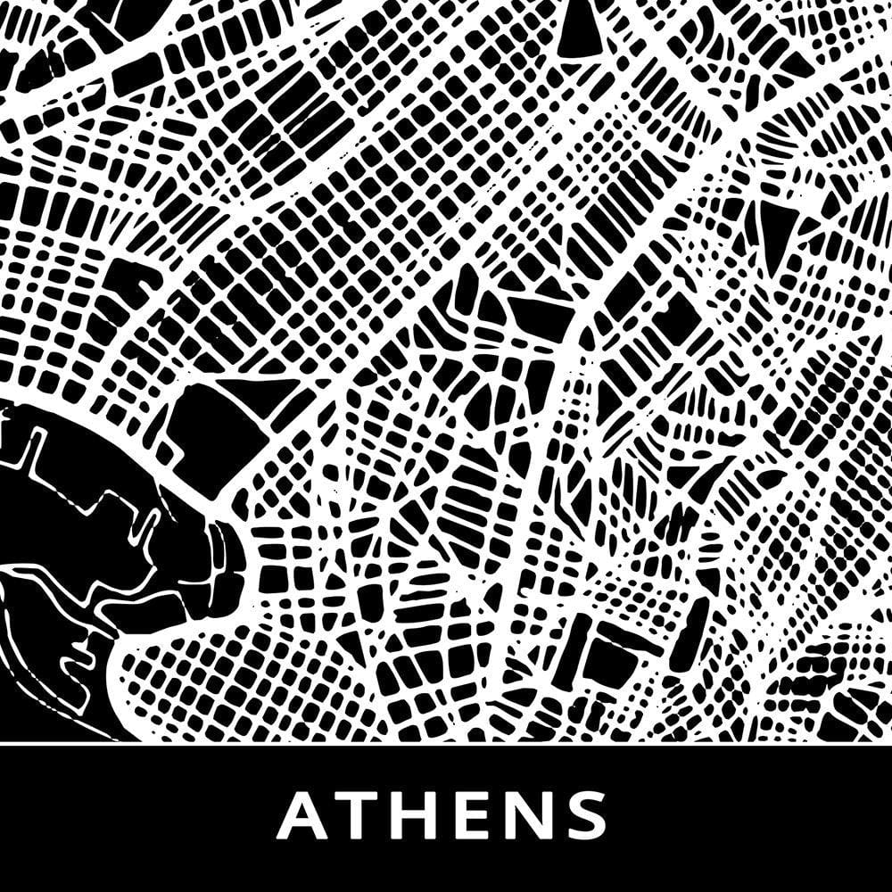 Glezna baltā rāmī - City Athens  Home Trends DECO