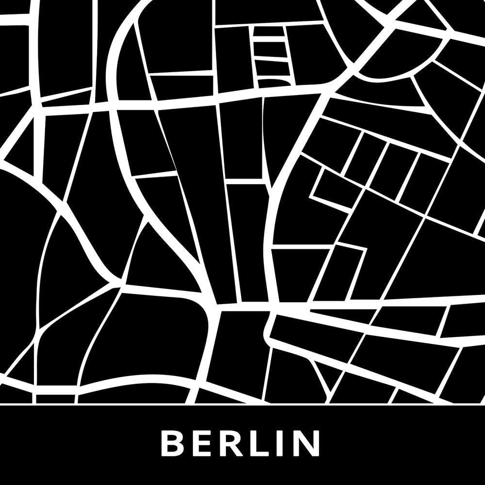Glezna baltā rāmī - City Berlin  Home Trends DECO