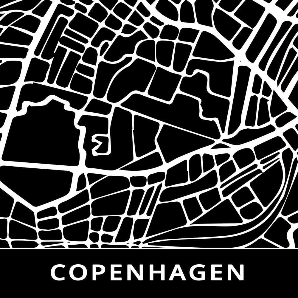 Glezna baltā rāmī - City Copenhagen  Home Trends DECO
