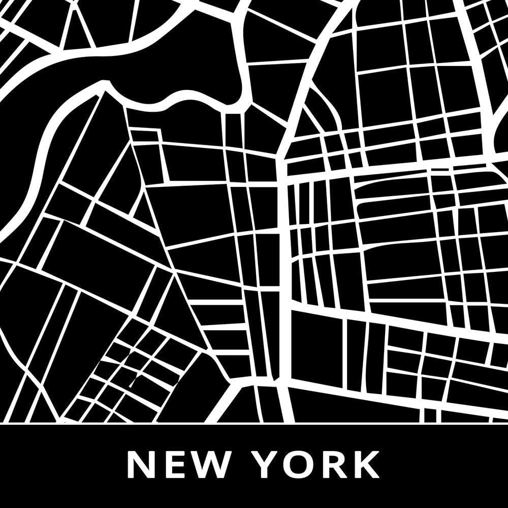 Glezna baltā rāmī - City In New York  Home Trends DECO