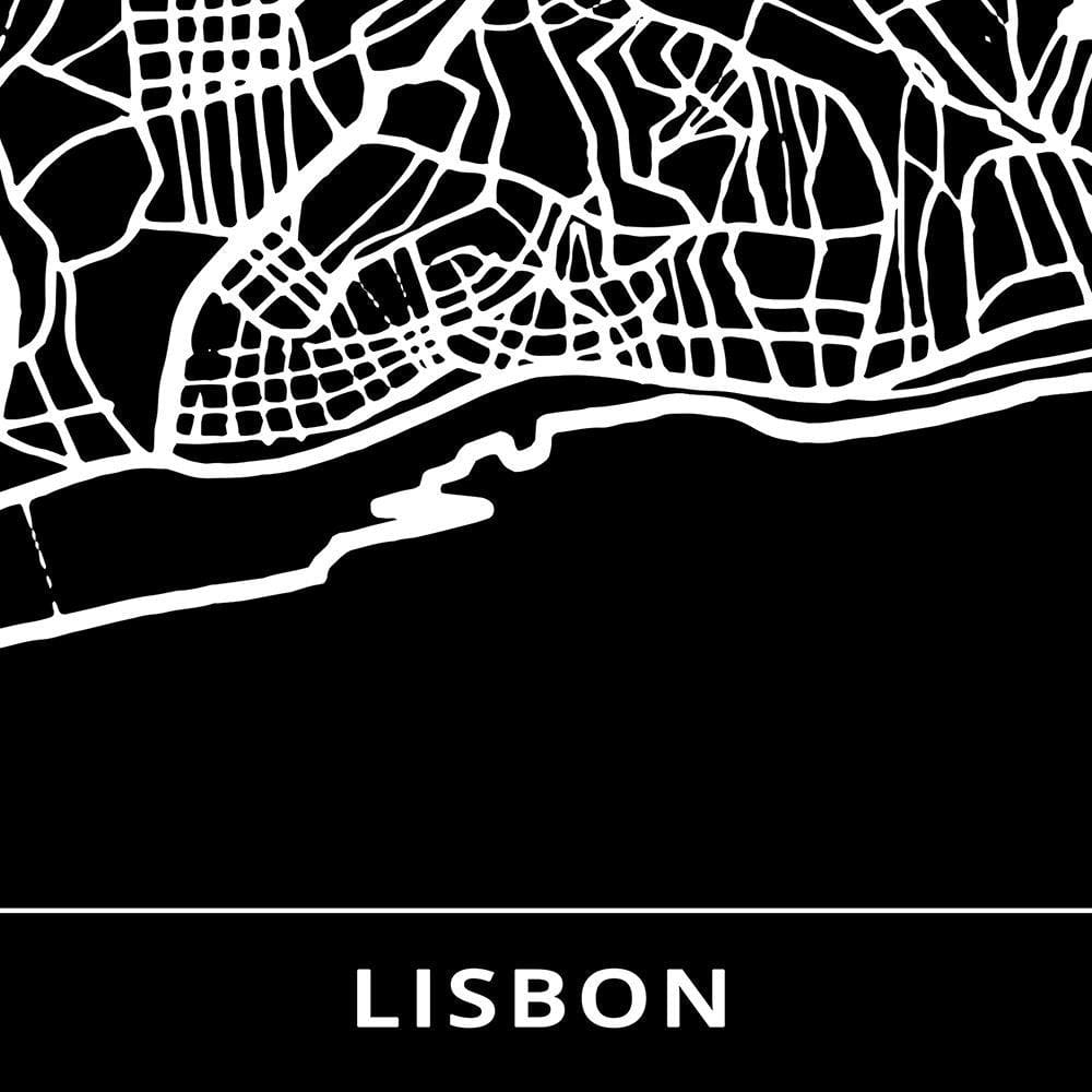 Glezna baltā rāmī - City Lisbon  Home Trends DECO
