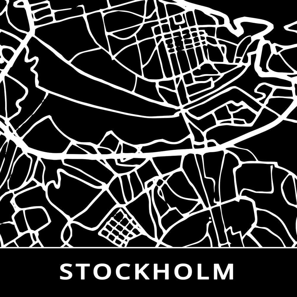 Glezna baltā rāmī - City Stockholm  Home Trends DECO