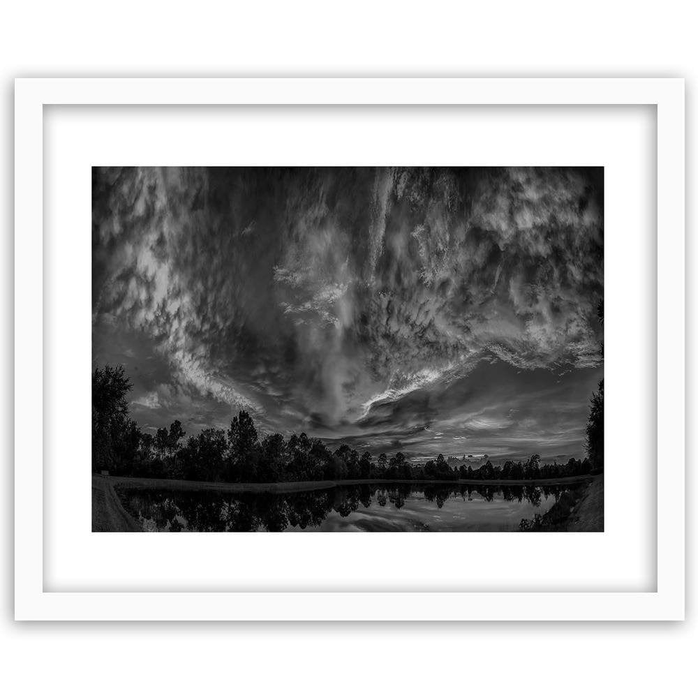 Glezna baltā rāmī - Clouds In The Sky 2  Home Trends DECO