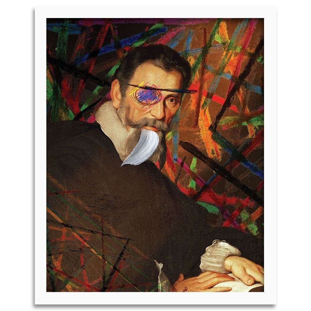 Glezna baltā rāmī - Composer Portrait Image  Home Trends DECO