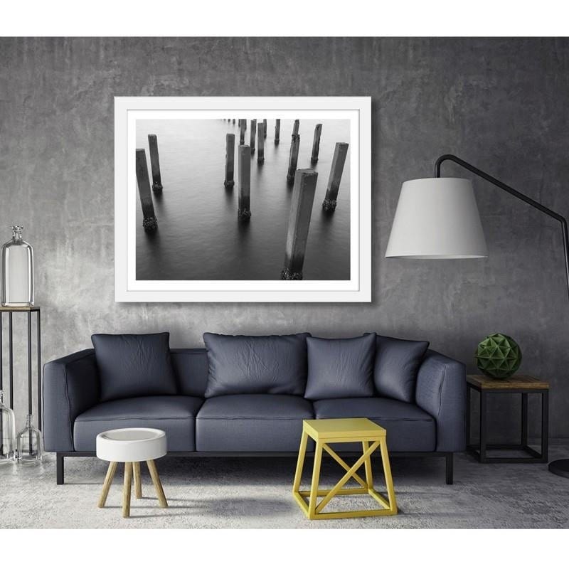 Glezna baltā rāmī - Concrete breakwaters  Home Trends DECO
