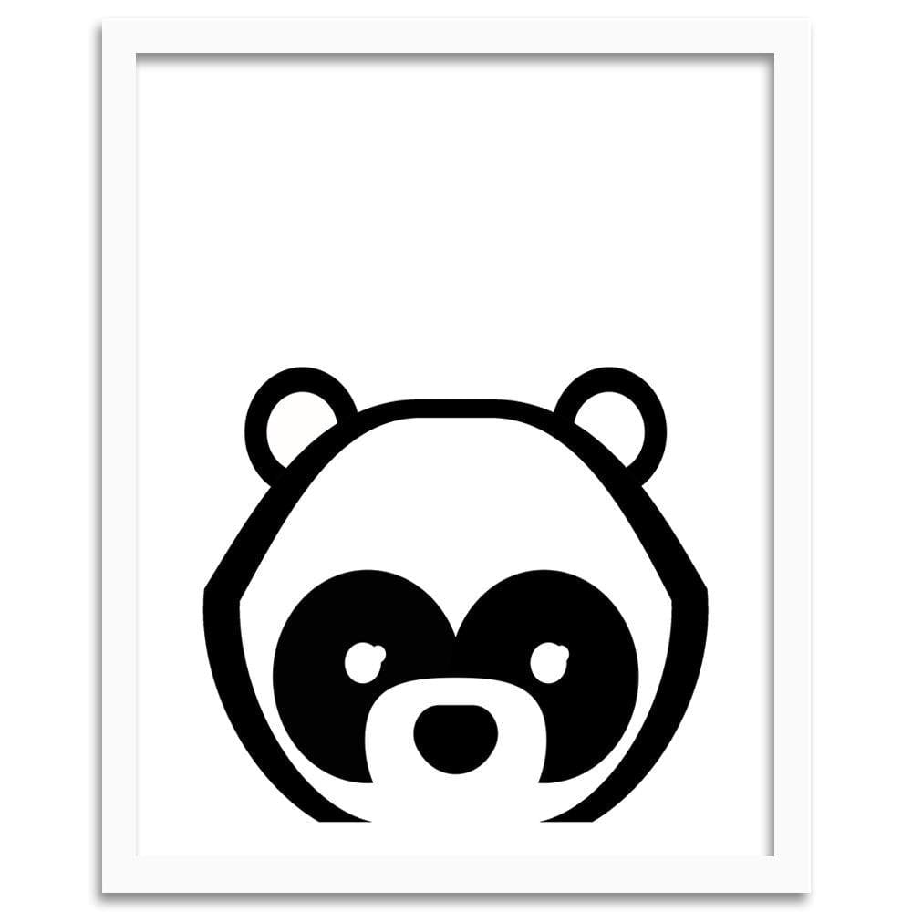 Glezna baltā rāmī - Contrast Panda  Home Trends DECO