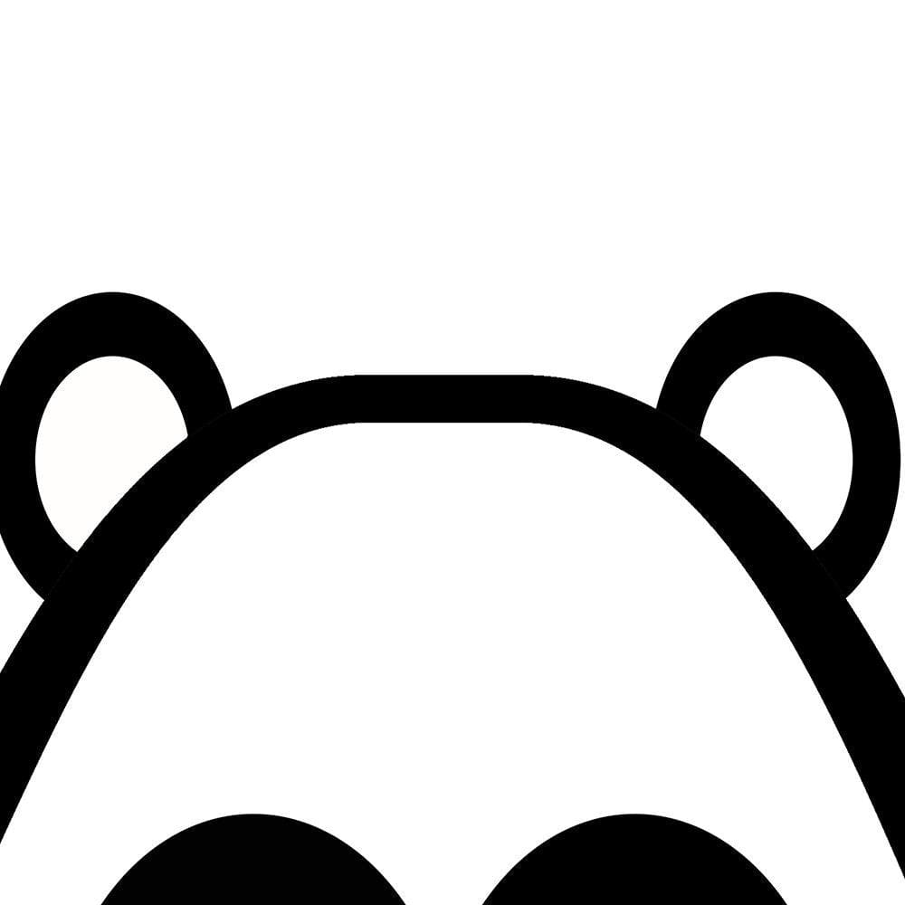 Glezna baltā rāmī - Contrast Panda  Home Trends DECO