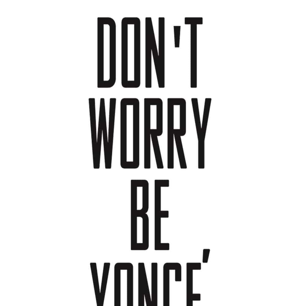 Glezna baltā rāmī - Cover - Do Not Worry  Home Trends DECO