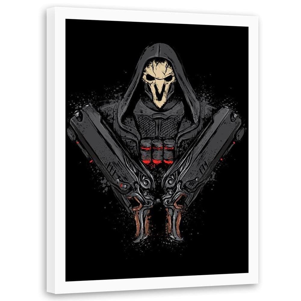 Glezna baltā rāmī - Death Comes Black  Home Trends DECO