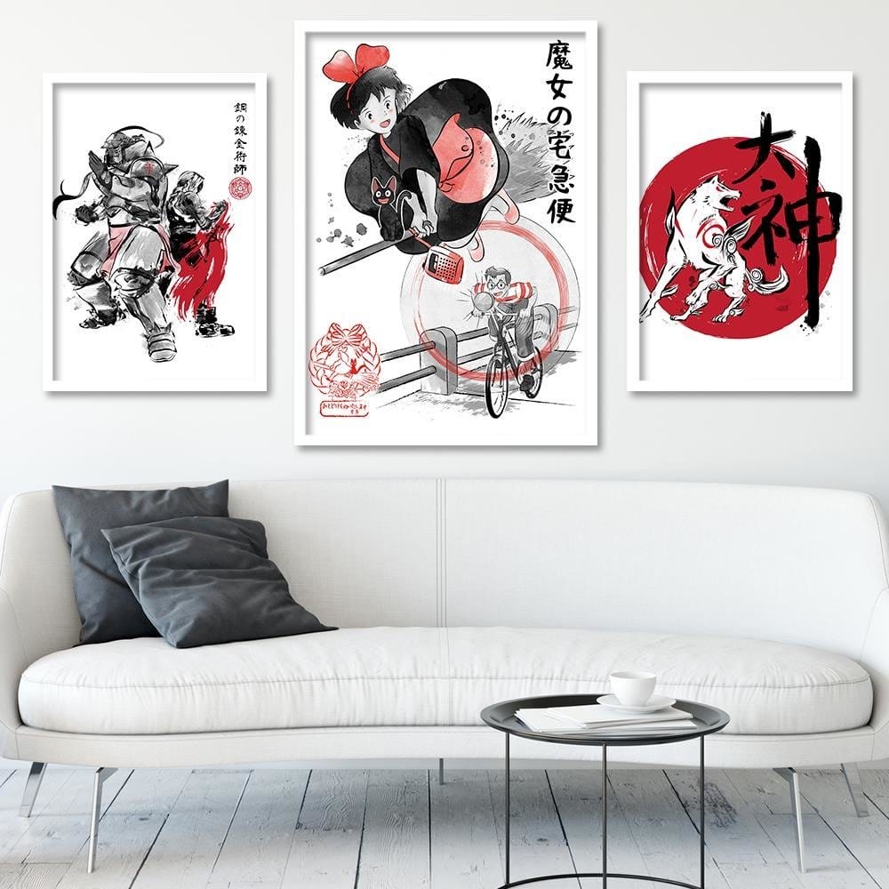 Glezna baltā rāmī - Delivery Service Red  Home Trends DECO